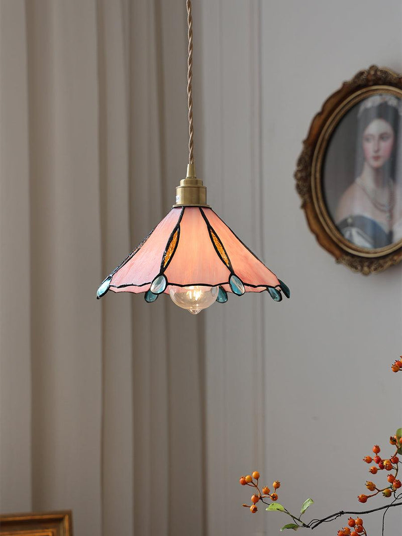 Colorful Stained Glass Pendant Light