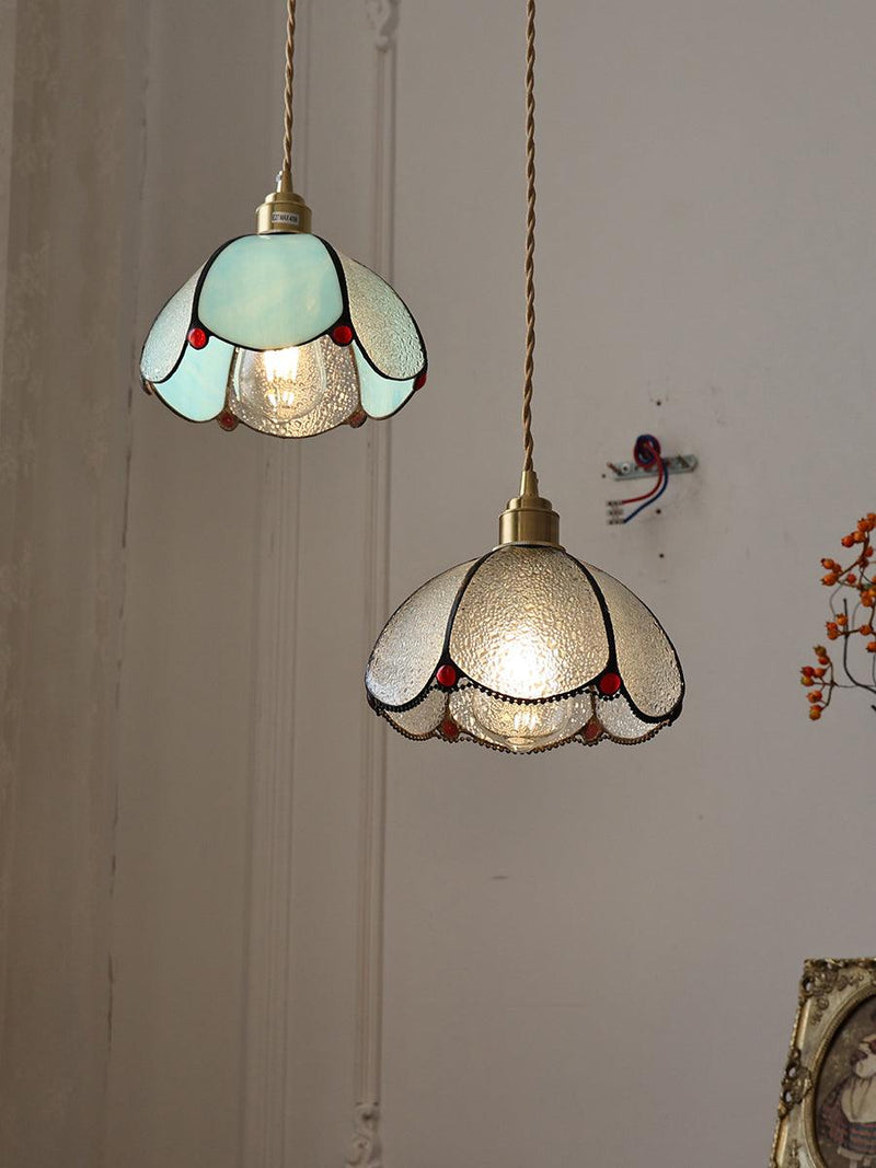 Colorful Stained Glass Pendant Light