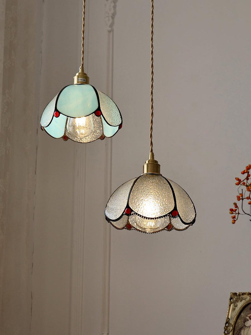 Colorful Stained Glass Pendant Light