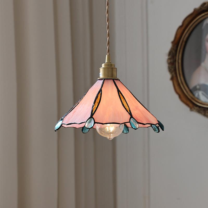 Colorful Stained Glass Pendant Light