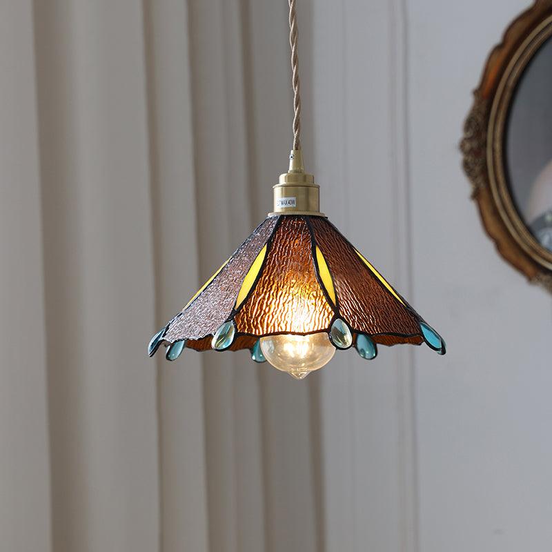 Colorful Stained Glass Pendant Light