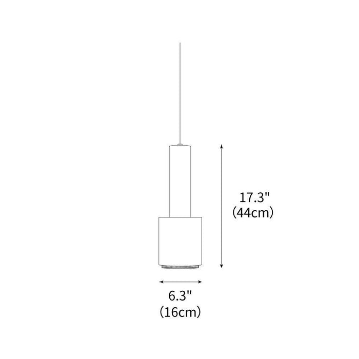 Column Shadow Pendant Lamp 6.3"