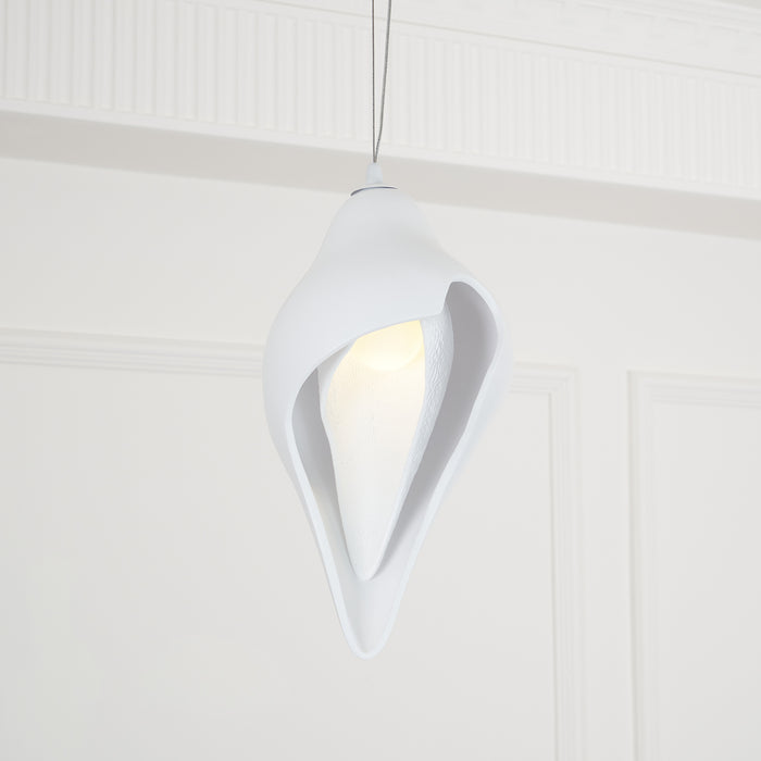 Conch Resin Pendant Lamp 9.8″