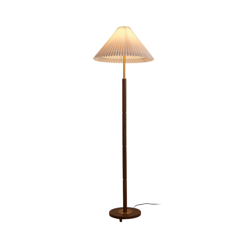 Cone Pleated Floor Lamp