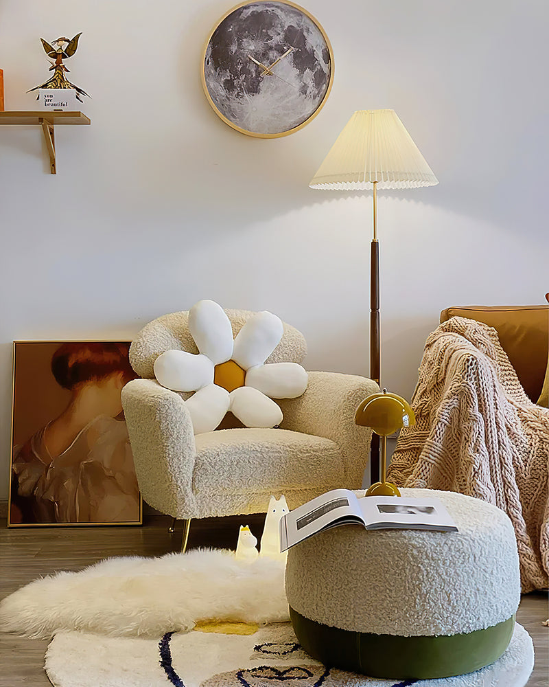 Cone Pleated Floor Lamp