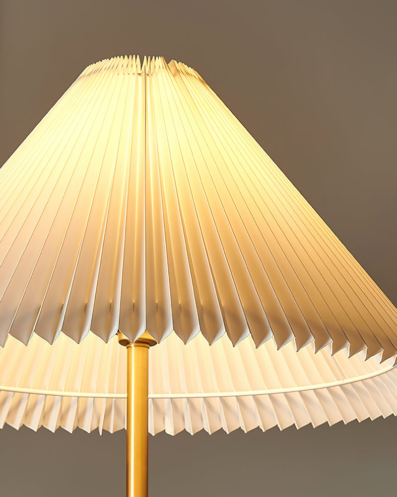 Cone Pleated Floor Lamp