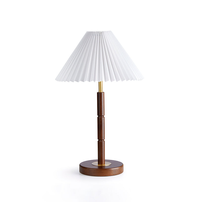 Cone Pleated Table Lamp