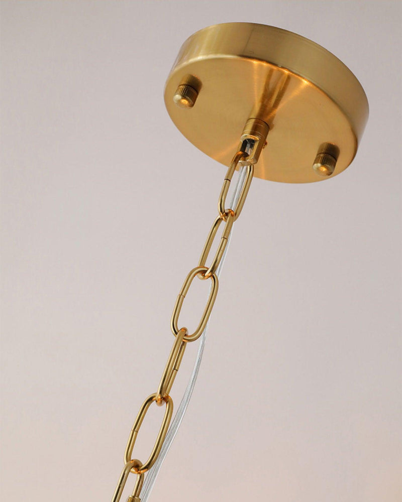 Contemporary Leaves Glass Chandelier