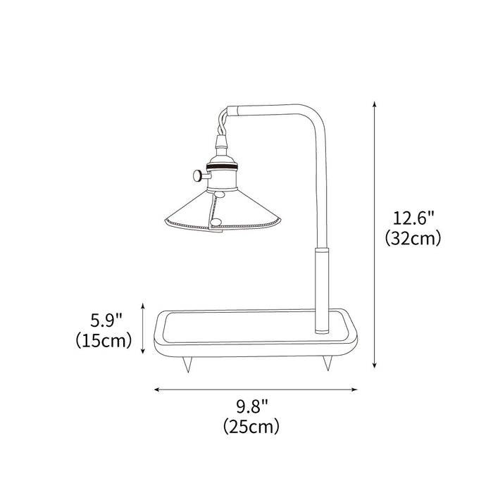 Cordero Retro Table Lamp 9.8"