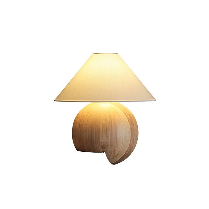 Corner Log Table Lamp 13.8"