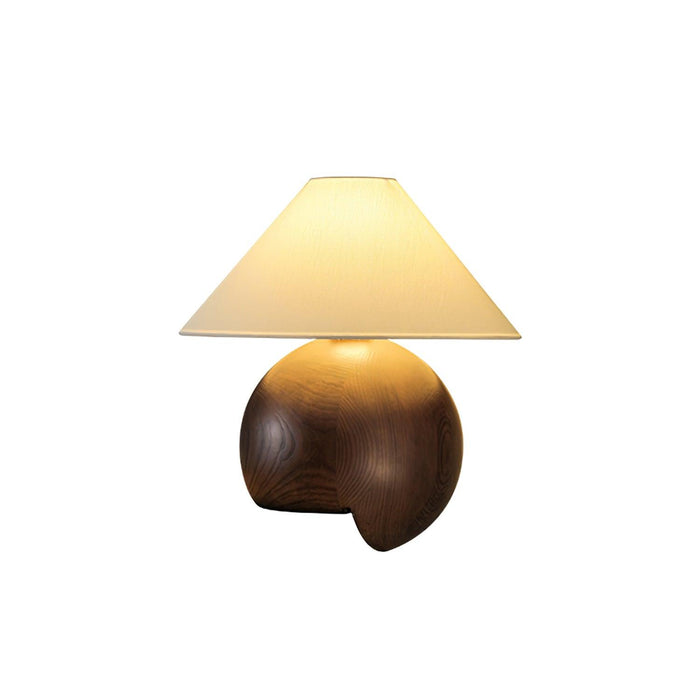 Corner Log Table Lamp 13.8"