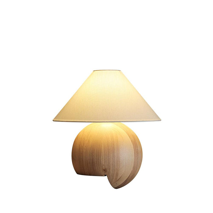 Corner Log Table Lamp 13.8"