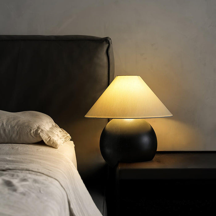 Corner Log Table Lamp 13.8"