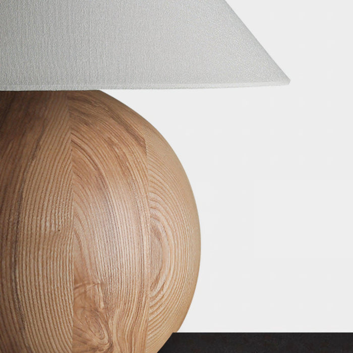 Corner Log Table Lamp 13.8"