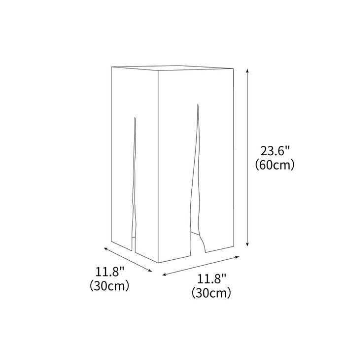 Crack Cube Outdoor Light