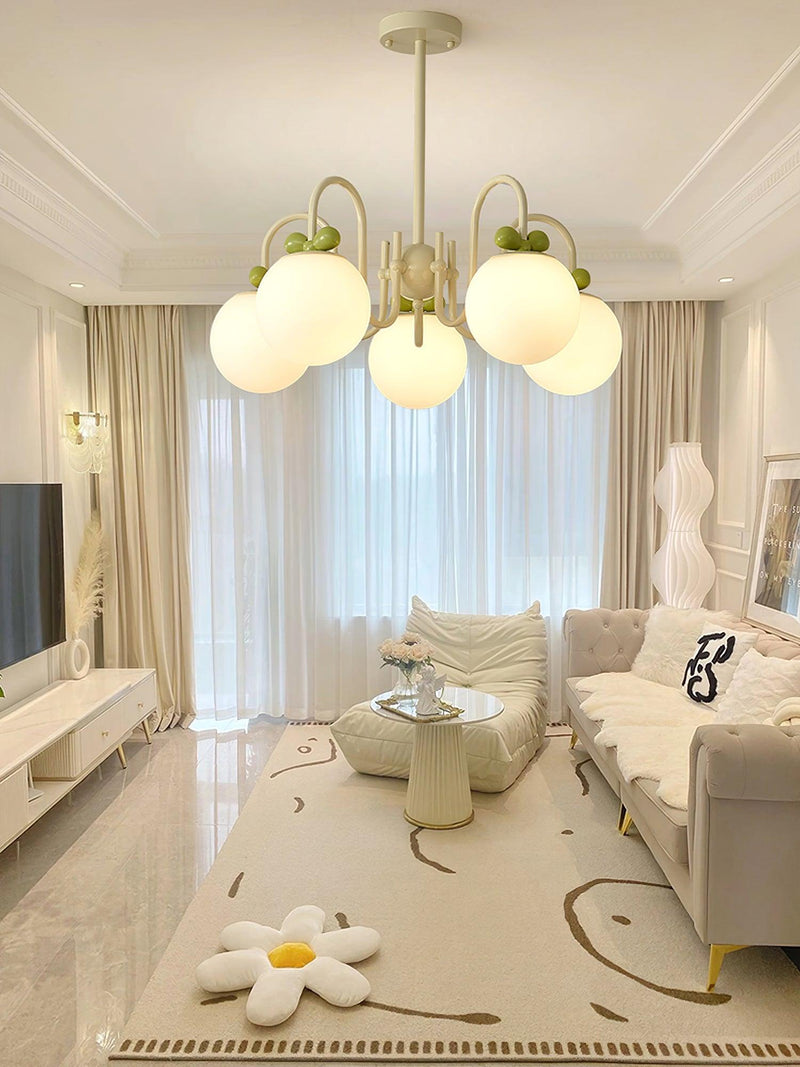 Cream Cherry Chandelier