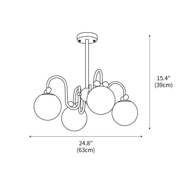 Cream Cherry Chandelier