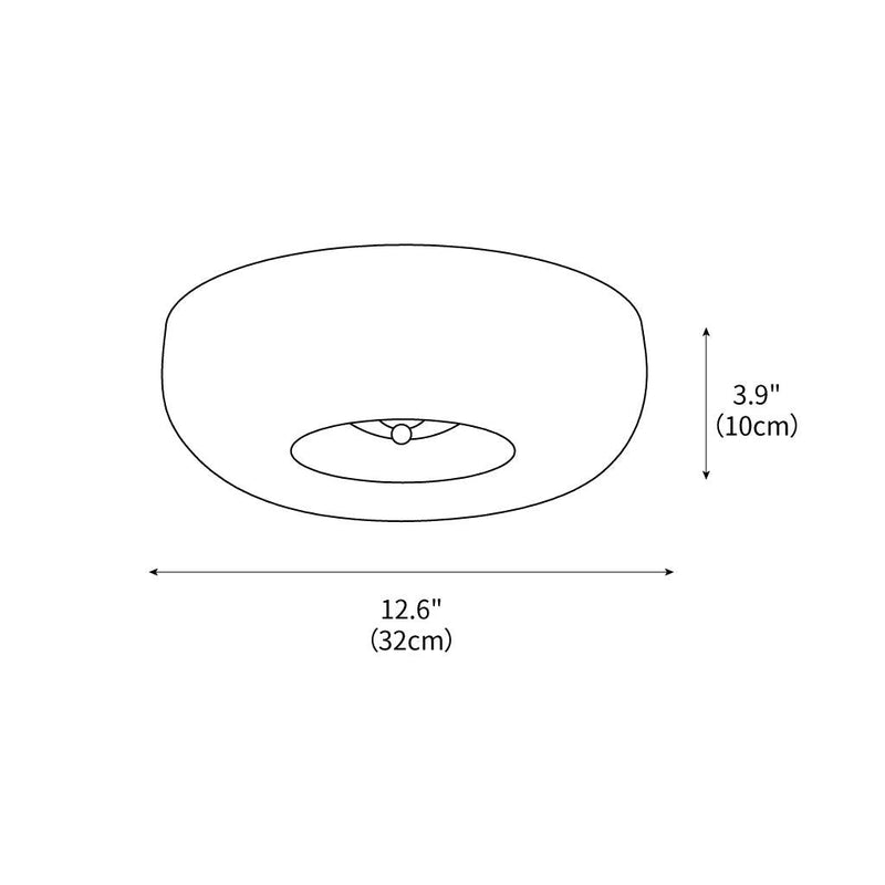 Cream Pudding Ceiling Lamp