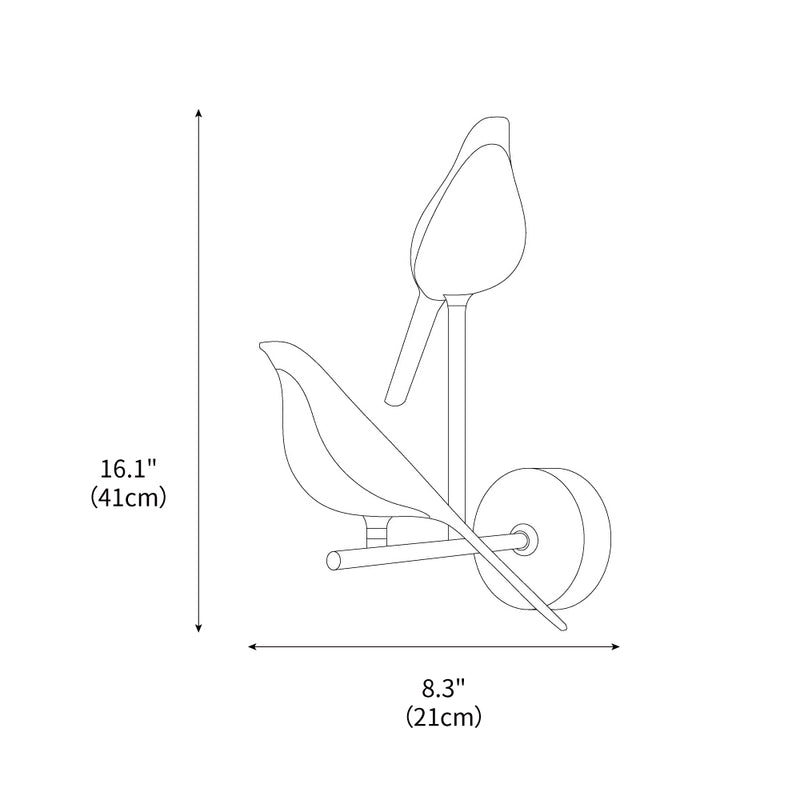 Creativity Bird Wall Lamp