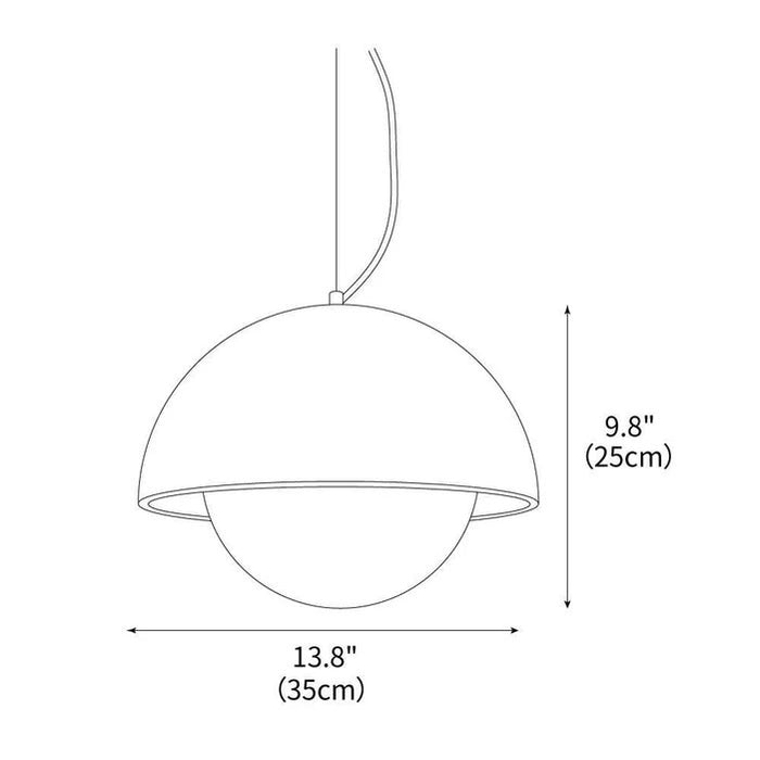 Crescent Glow Pendant Lamp