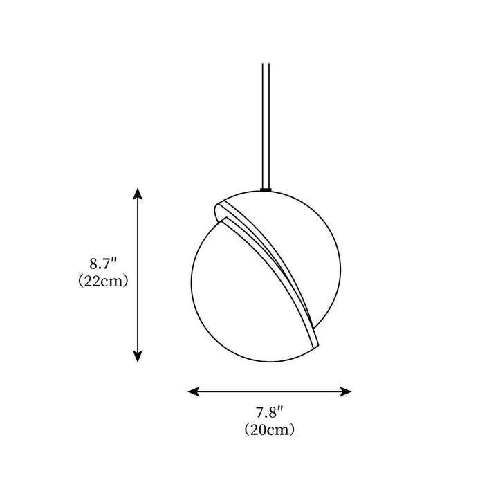 Crescent Pendant Lamp – detail 3