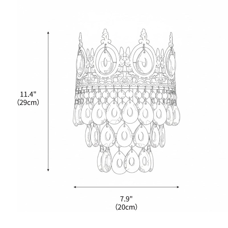 Crown Crystal Wall Lamp
