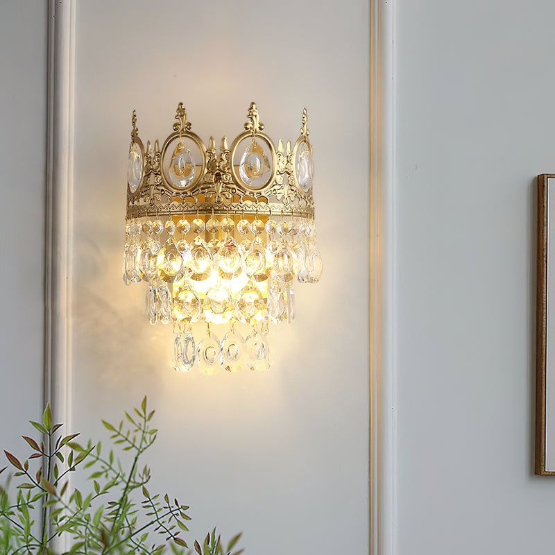Crown Crystal Wall Lamp