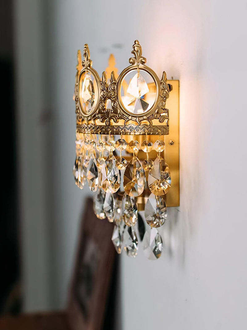 Crown Crystal Wall Lamp