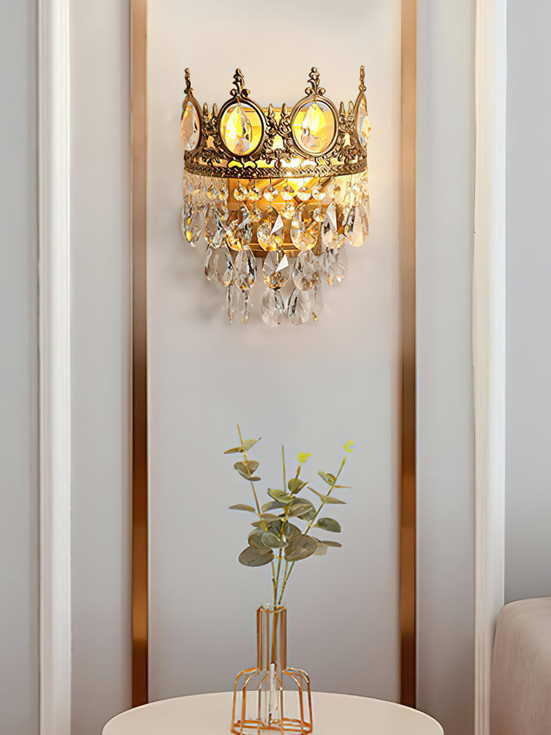 Crown Crystal Wall Lamp