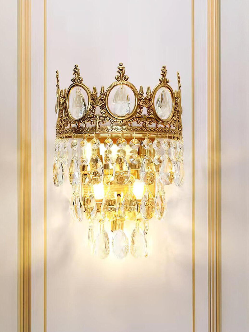 Crown Crystal Wall Lamp