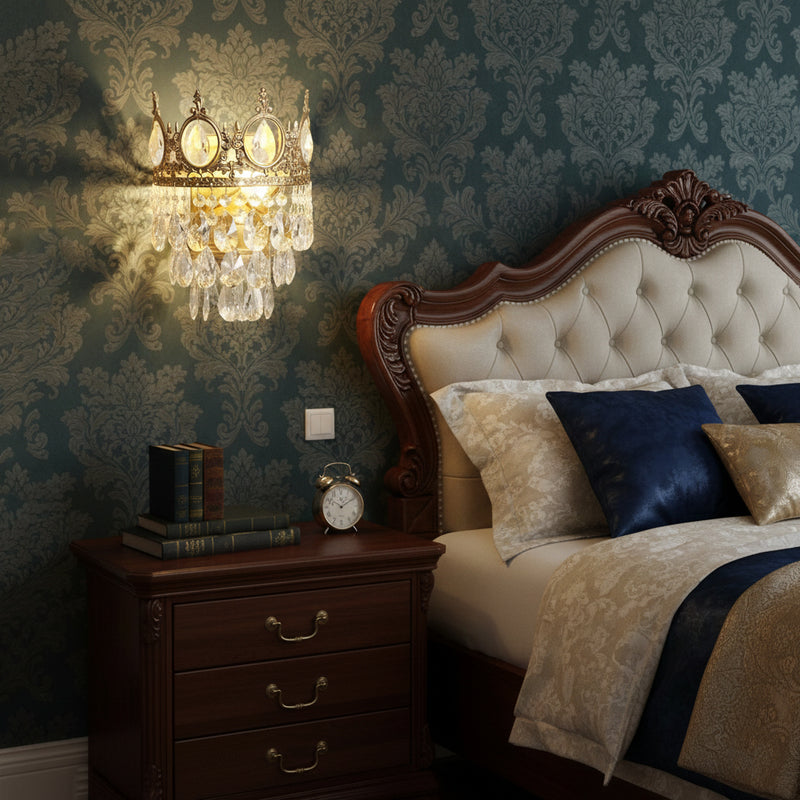 Crown Crystal Wall Lamp