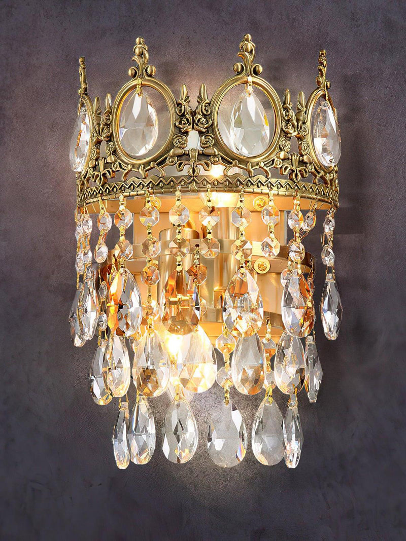 Crown Crystal Wall Lamp