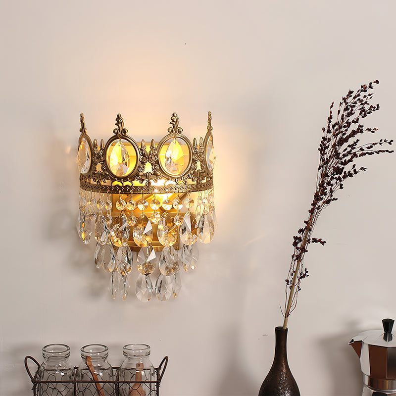 Crown Crystal Wall Lamp
