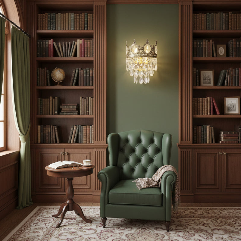 Crown Crystal Wall Lamp