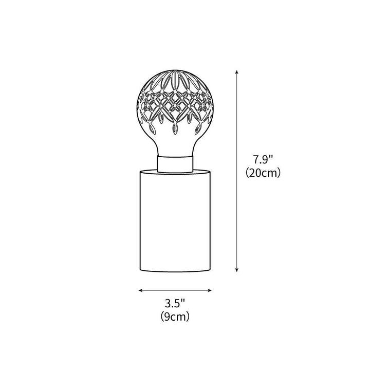 Crystal Bulb Table Lamp 3.5″ – detail 3