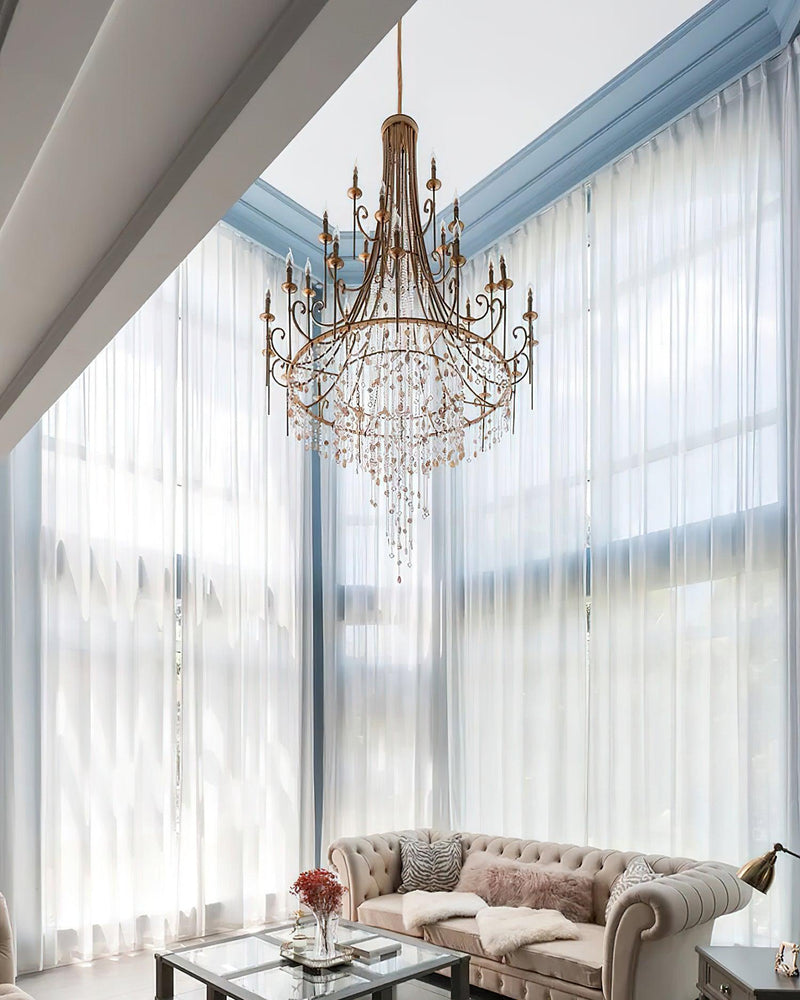 Crystal Cascade Chandelier