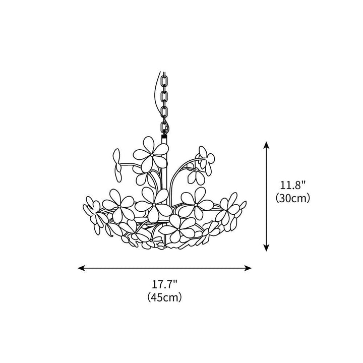 Crystal Flower Chandelier – detail 3