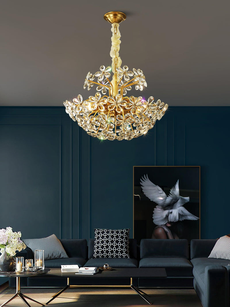 Crystal Flower Chandelier