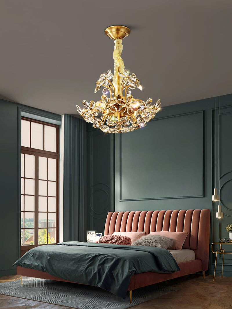 Crystal Flower Chandelier