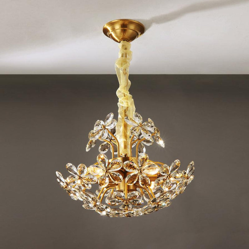 Crystal Flower Chandelier