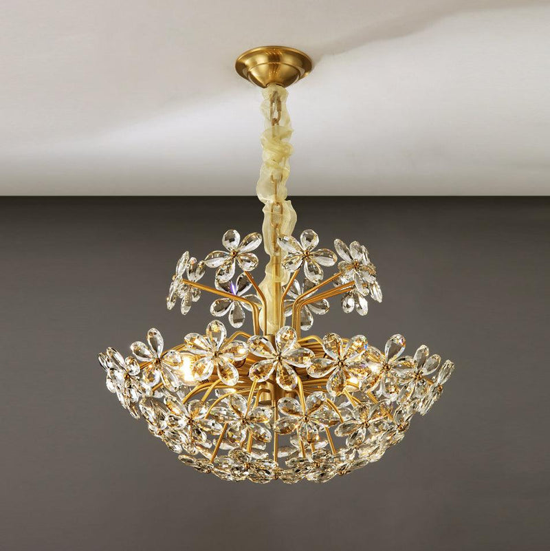 Crystal Flower Chandelier