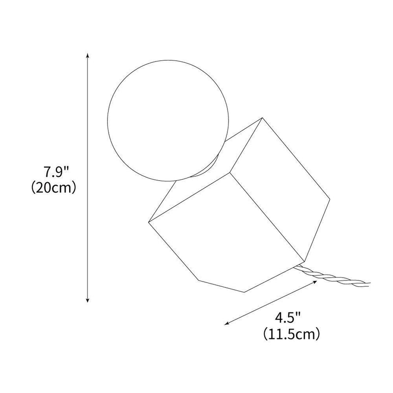 Cube Table Lamp 4.5"