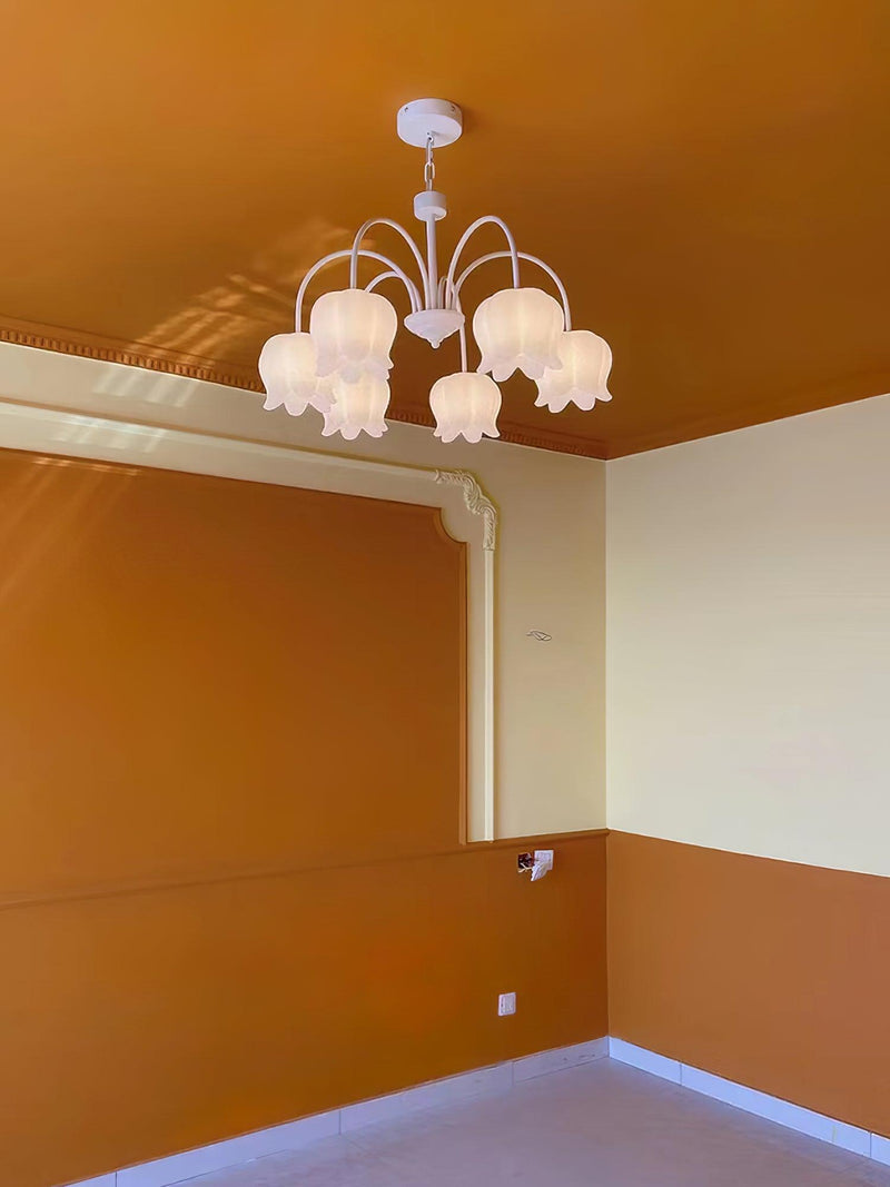 Curved Arm Bell Chandelier