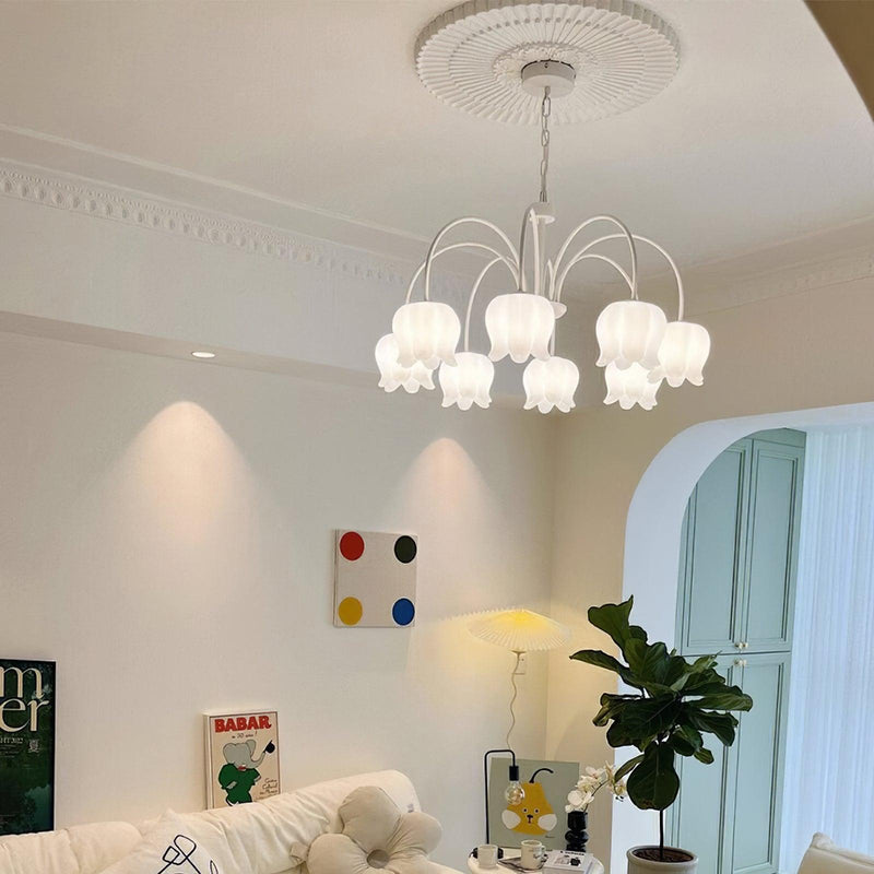 Curved Arm Bell Chandelier