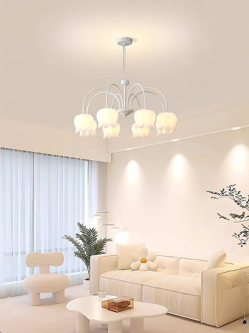 Curved Arm Bell Chandelier