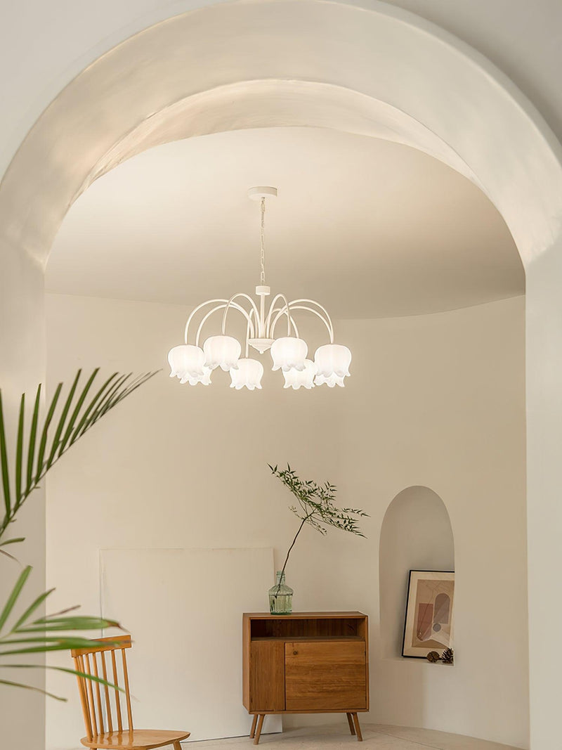 Curved Arm Bell Chandelier