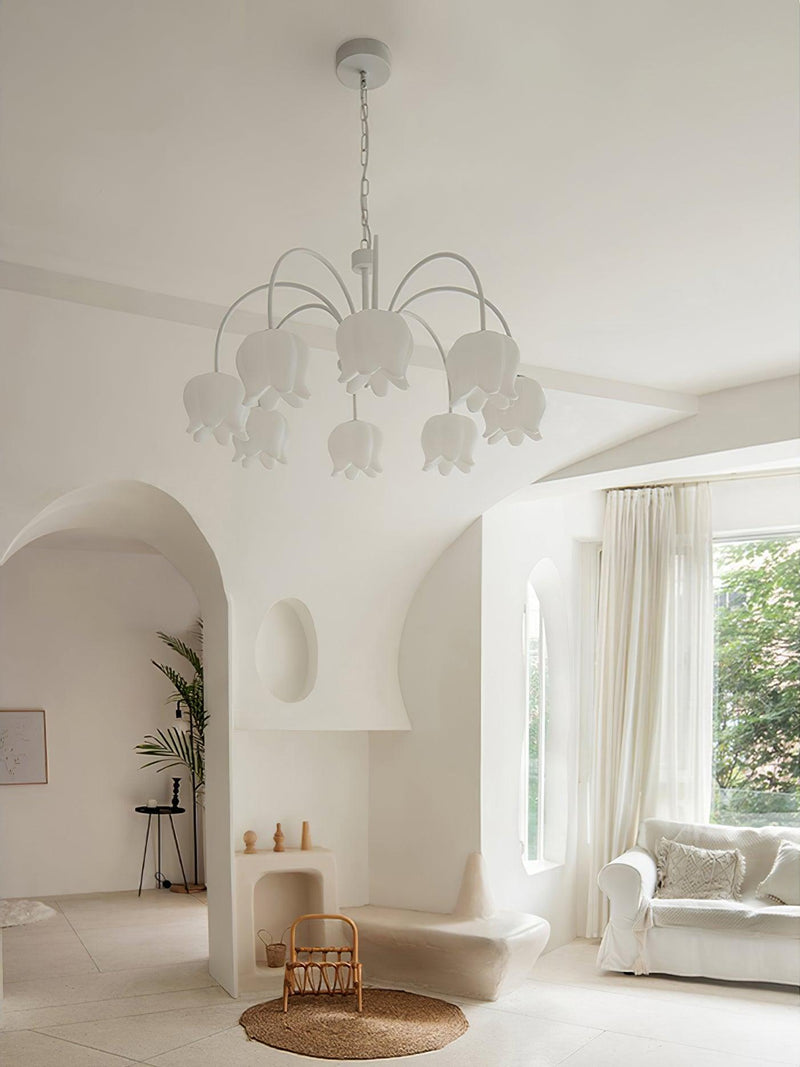 Curved Arm Bell Chandelier