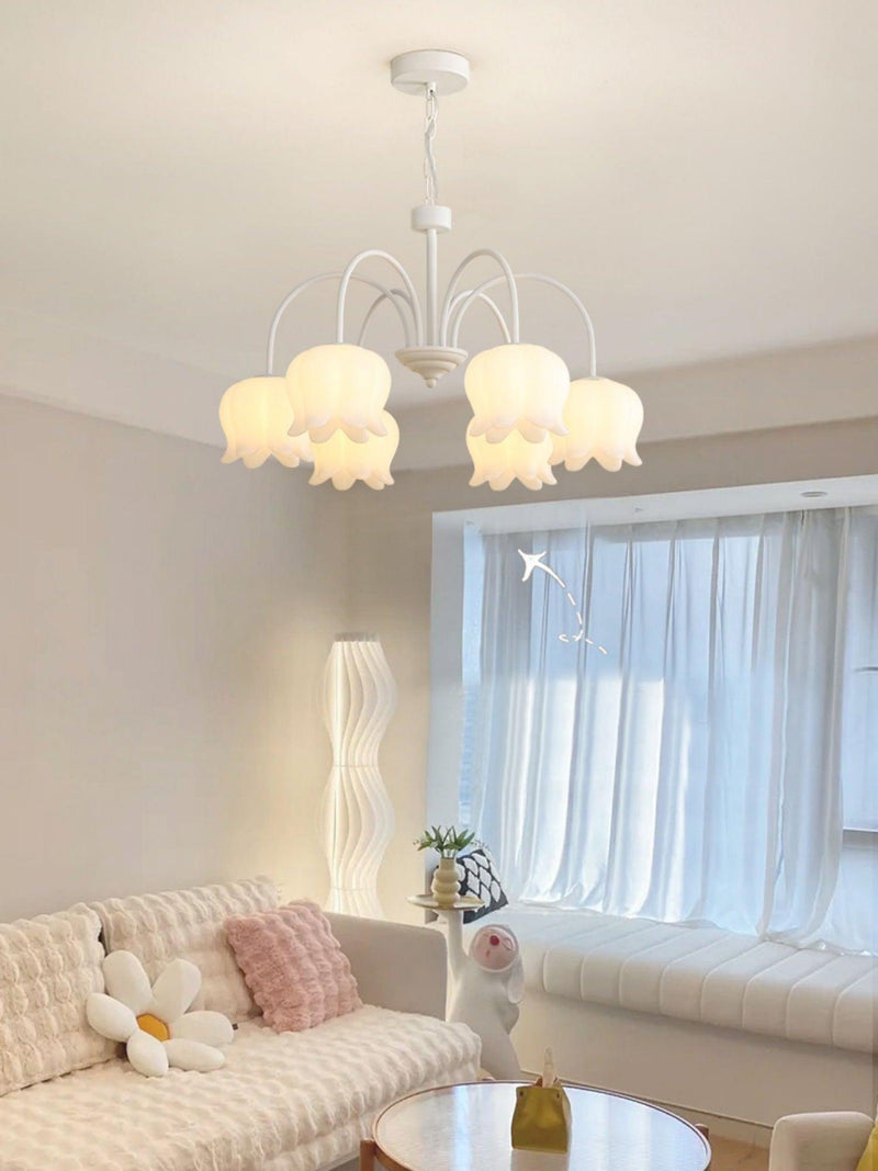 Curved Arm Bell Chandelier
