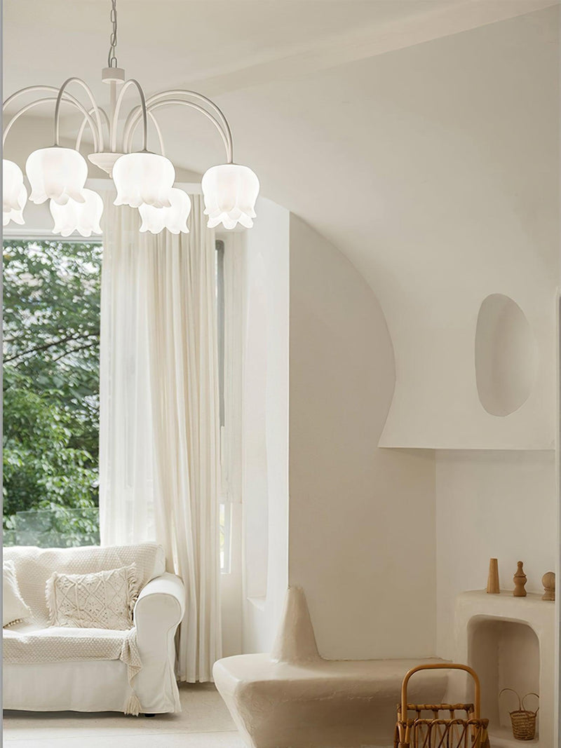 Curved Arm Bell Chandelier