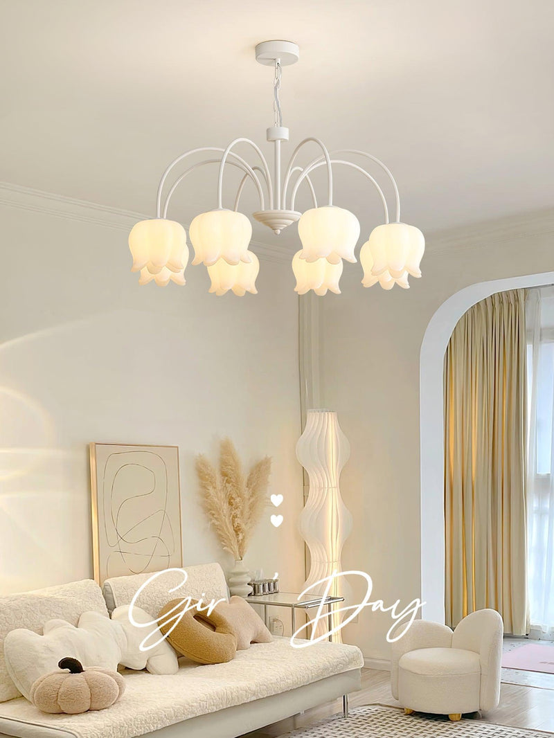 Curved Arm Bell Chandelier
